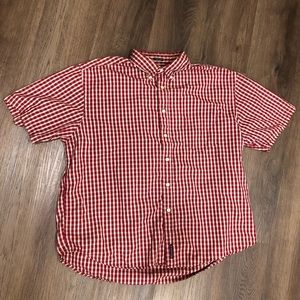 American Eagle Outfitters Button Down Plaid Short Sleeve Shirt